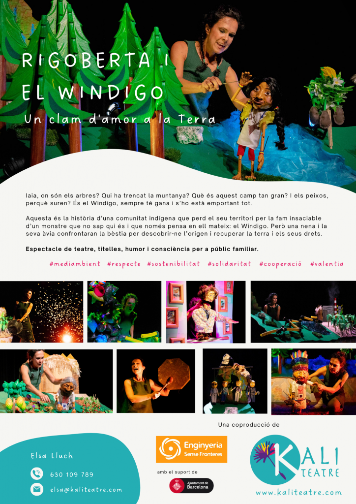 RIGOBERTA i el Windigo - Espectacle de teatre i titelles de Kali Teatre